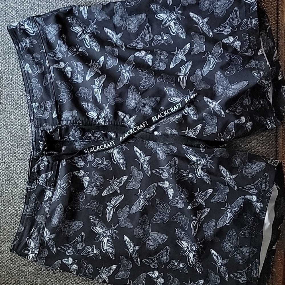 Mens black craft cult swim trunks/board shorts